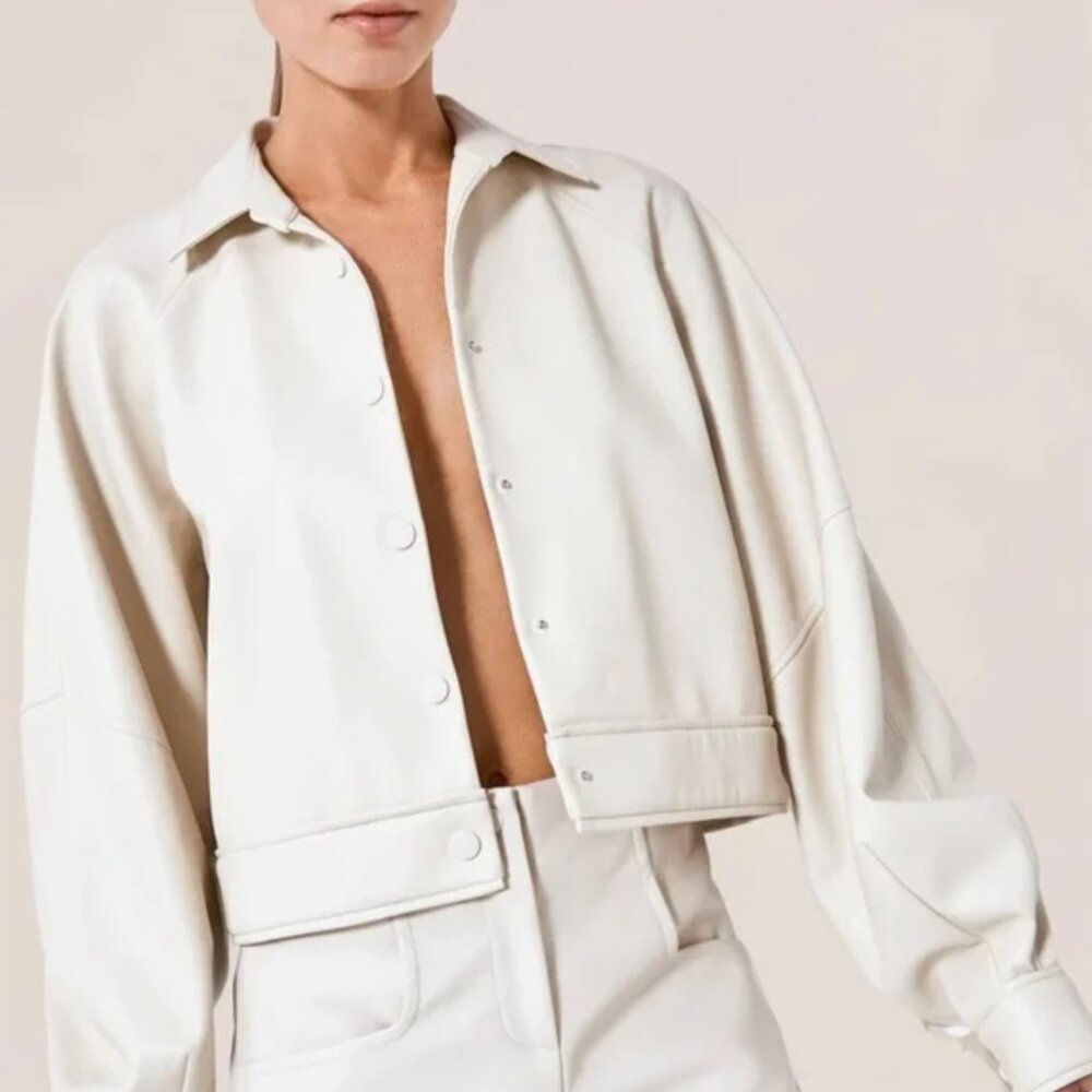 Alexis Ceci Leather Jacket - ream (S)